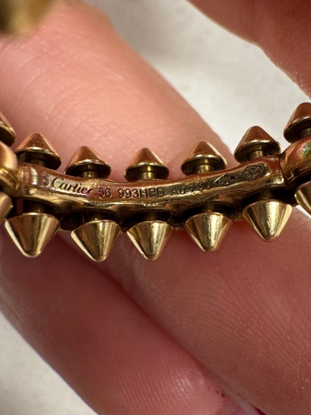 Cartier Gold Spike Bracelet - Gold